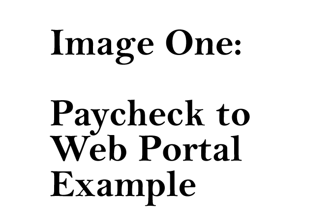 Payroll CPA Firm: Paycheck to Web Portal.